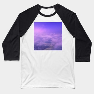 Beautiful Cloudy Sky Filled with Stars Baseball T-Shirt